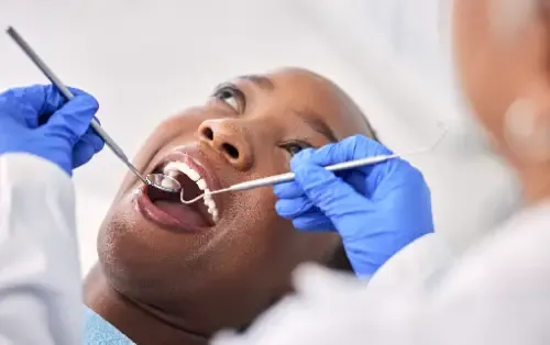 dentist and patient